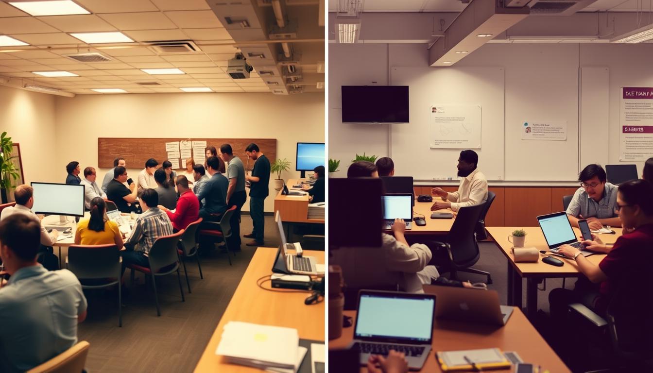 daily standups vs async check-ins
