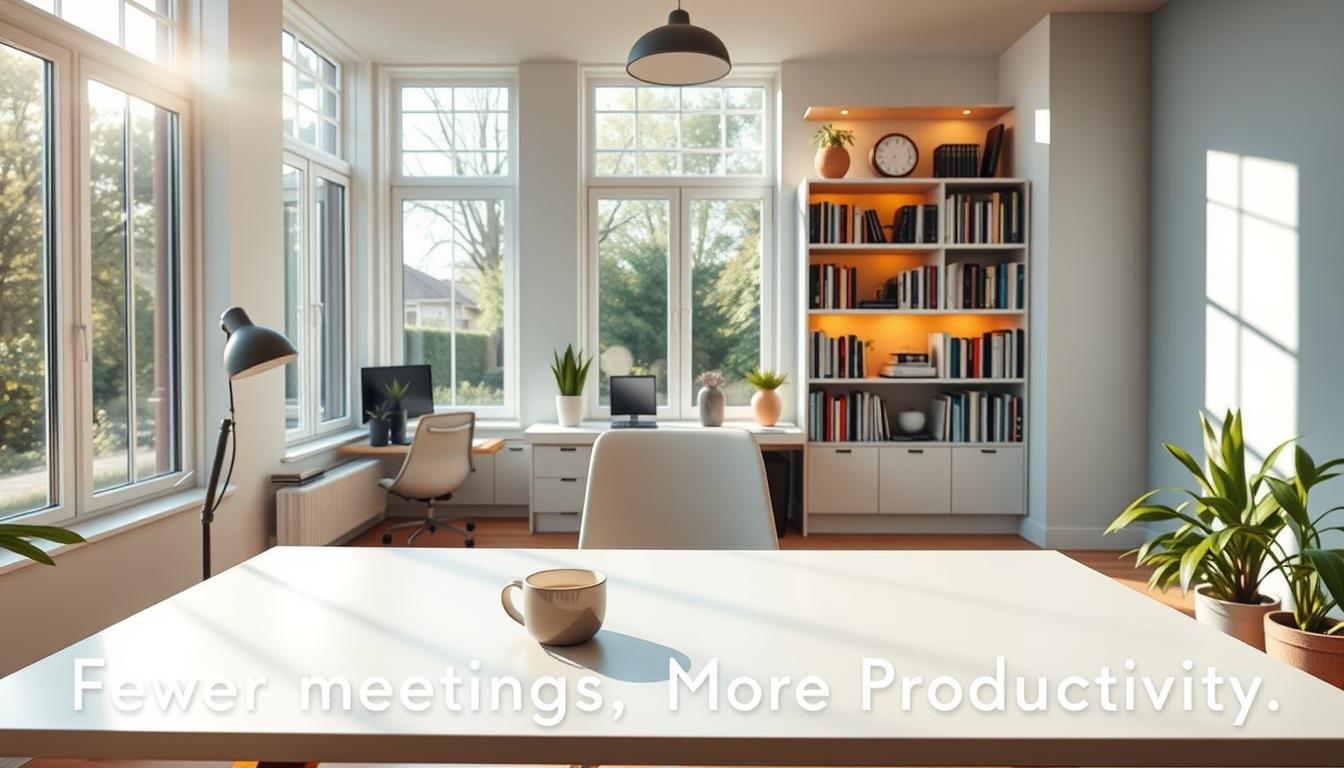 fewer meetings productivity