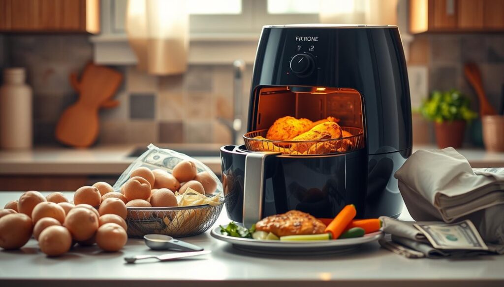 budget cooking with an air fryer